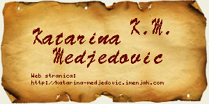 Katarina Međedović vizit kartica